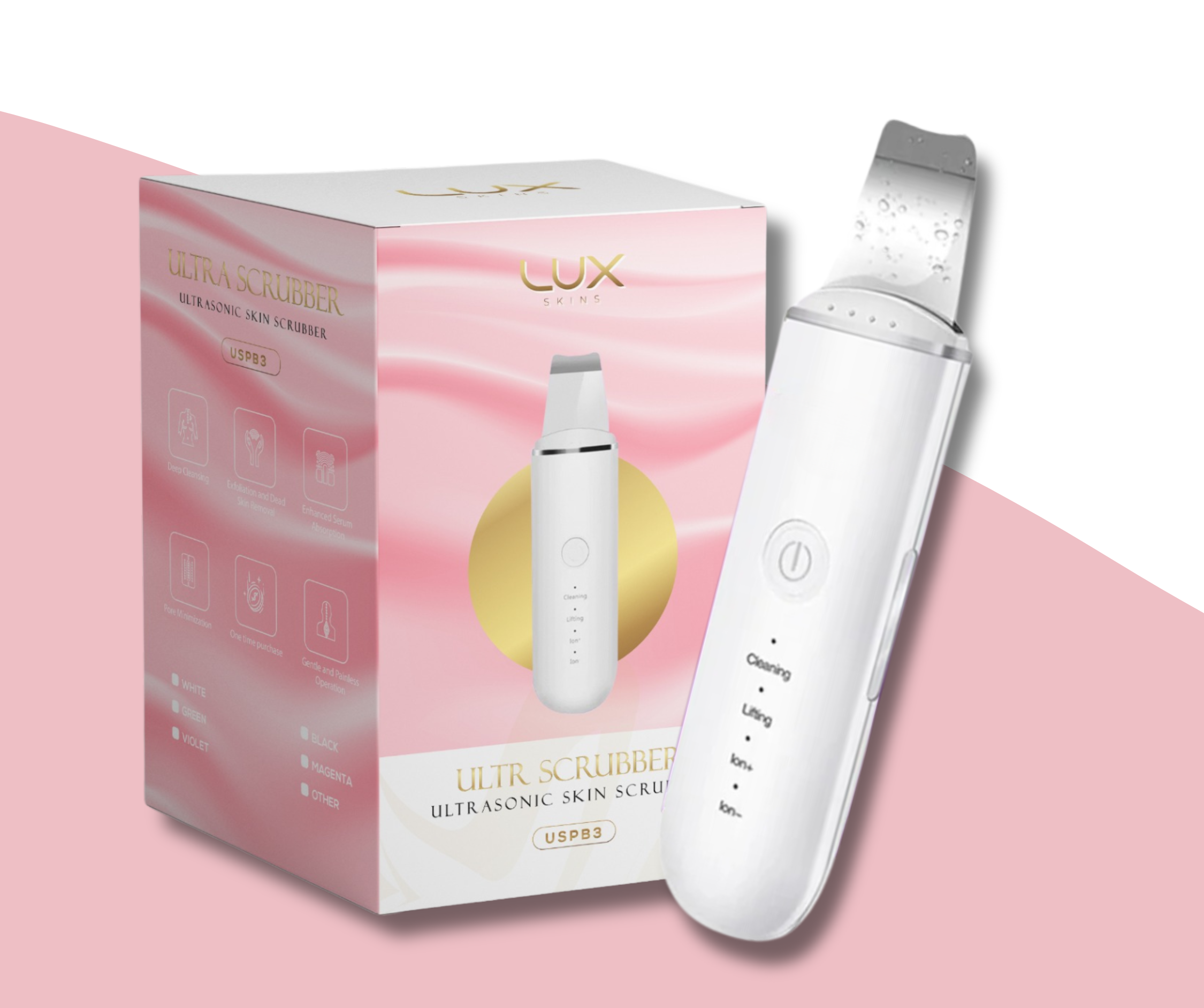 Bundle 🎁 IPL Hair Laser Removal Device+ Ultrasonic Skin Scrubber