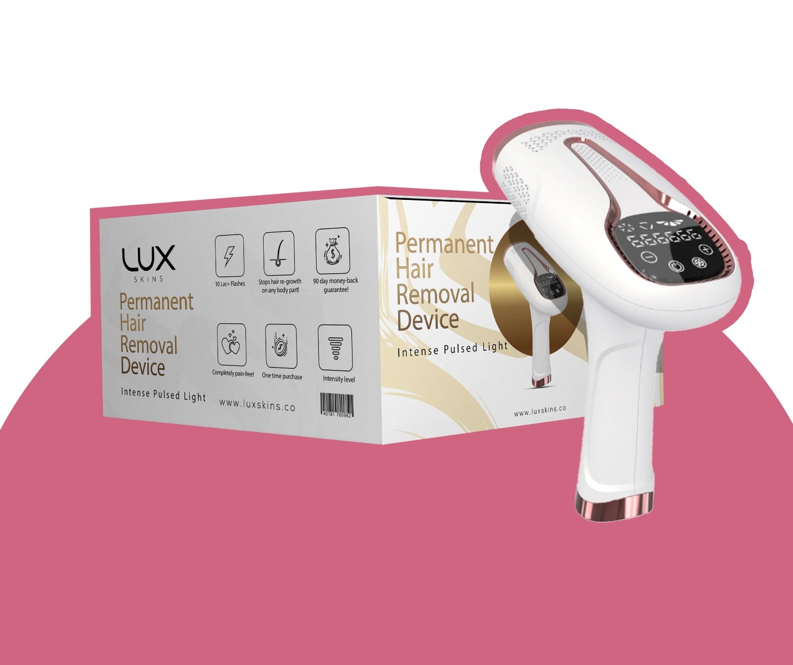 Painless & Permanent Hair Removal & Touch Screen Function