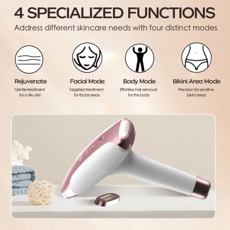 Premium 3-in-1 Wireless IPL Laser Device – Rechargeable, Professional Hair Removal, Skin Rejuvenation, and Acne Treatment with Unlimited Flashes 👑