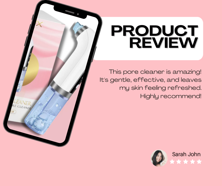 Customer review of Lux Skins® vacuum pore cleaner – gentle and effective blackhead remover machine with 3500+ positive reviews